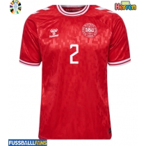 Dänemark Joachim Andersen #2 Heimtrikot EM 2024 Kurzarm